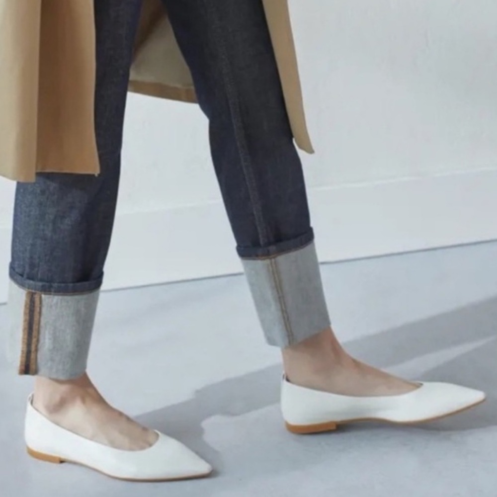 EVERLANE 40 Hour Leather Slip On Flats